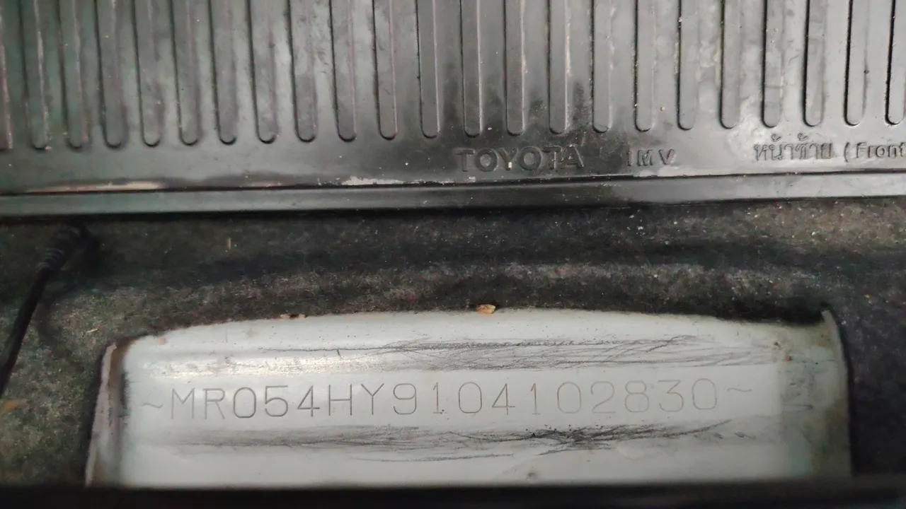 2013 Toyota Yaris – Chassis number