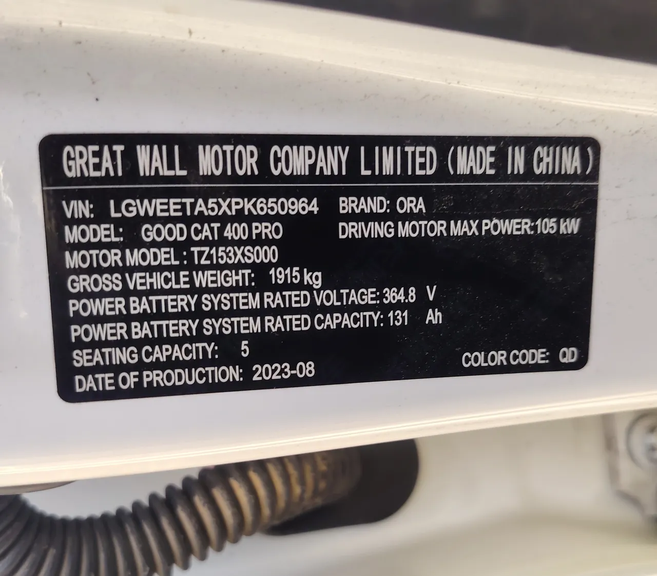 2023 ORA Good Cat – Exterior