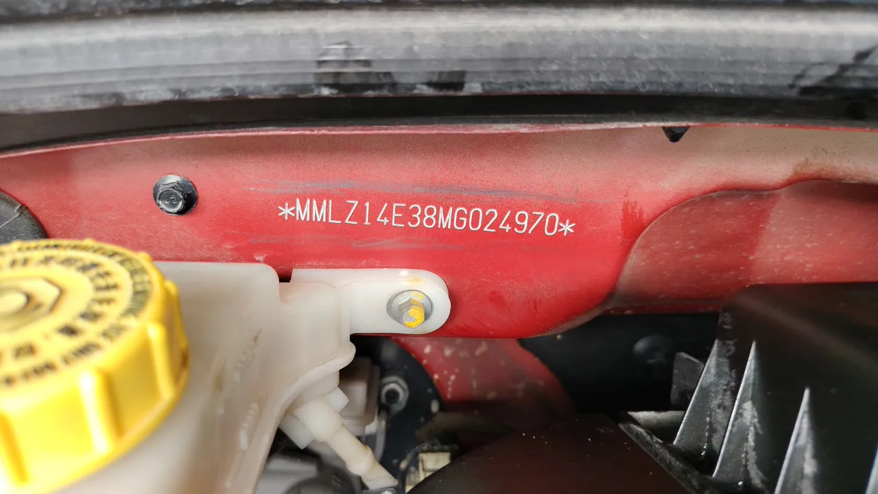 2021 MG MG3 – Chassis number