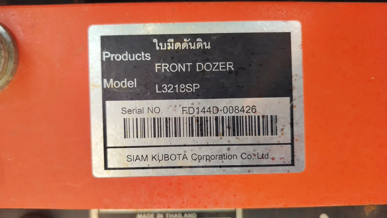 2016 Kubota L3218SP – Exterior