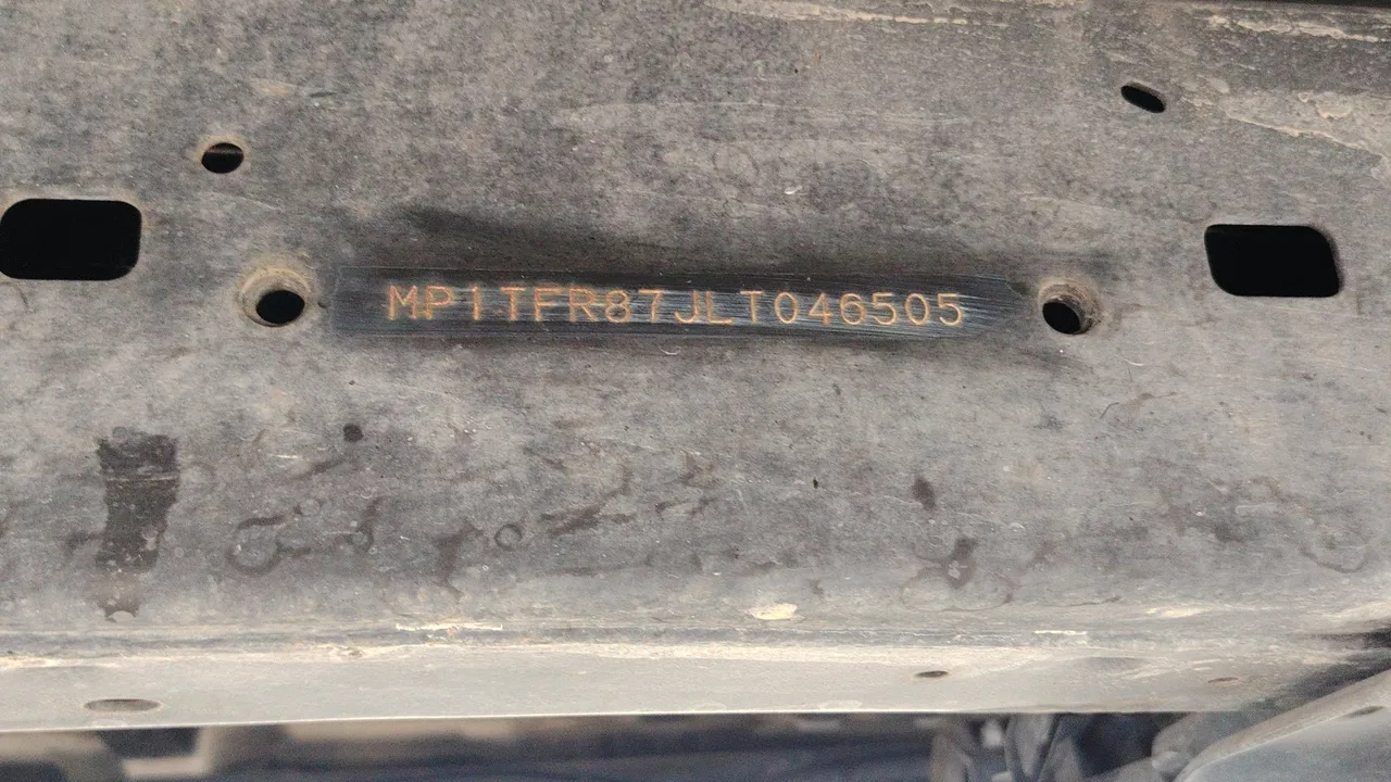 2020 Isuzu D-Max – Chassis number