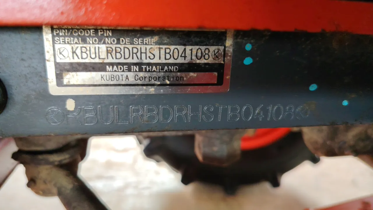 2025 Kubota L4028 – Chassis number